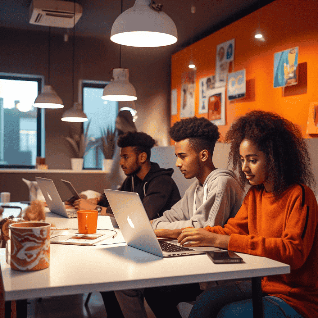 Freelancers Collaborating on a project image
